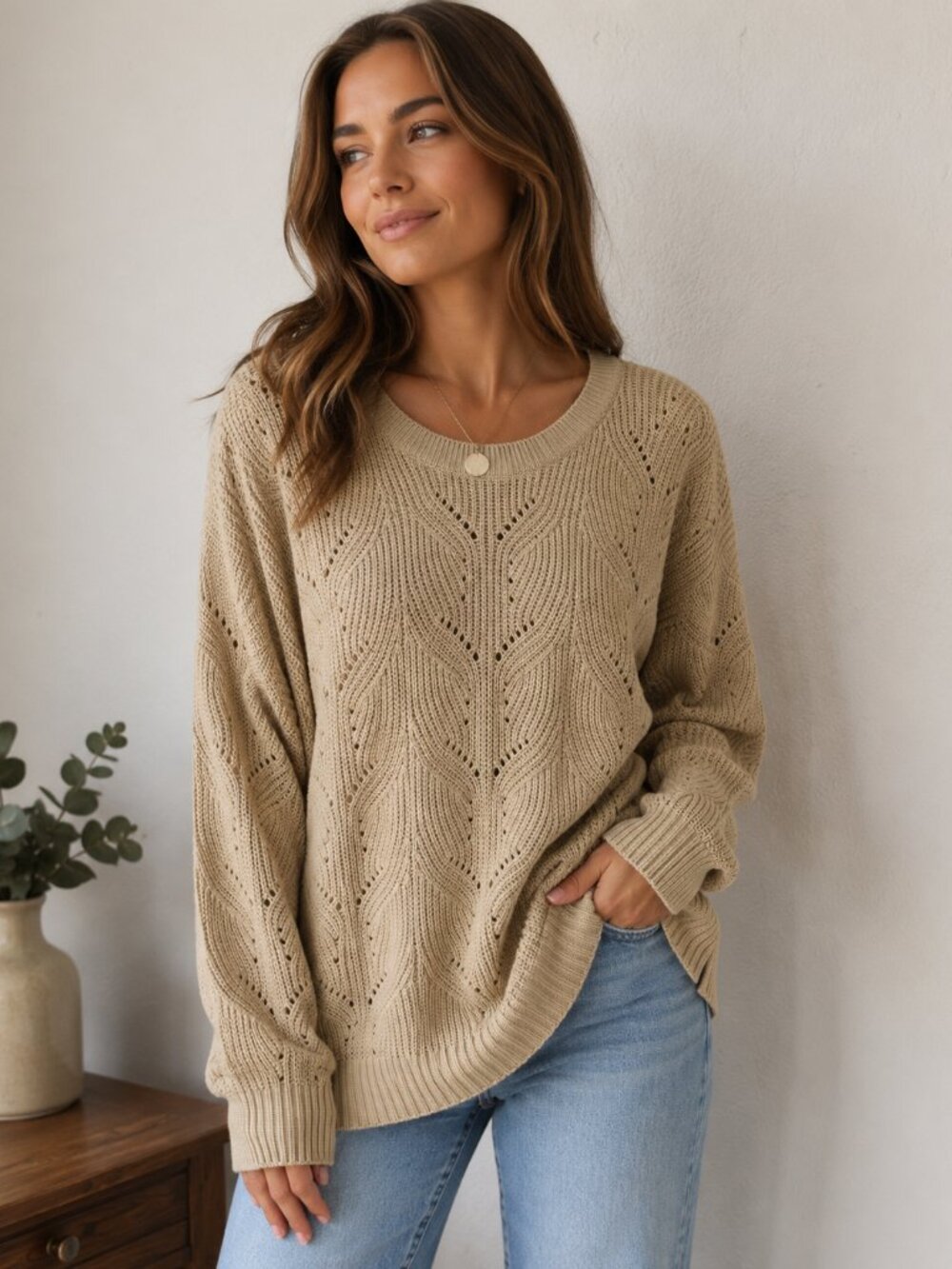 Torrid Oversized Open Knit Pullover Sweater Size 1 Plus Boho Cottagecore Casual